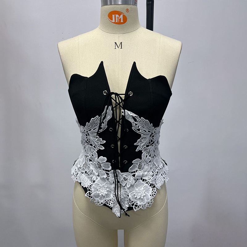 Corset Waist Cinch - Korset Bustier Wanita BKLD Vintage Elegan